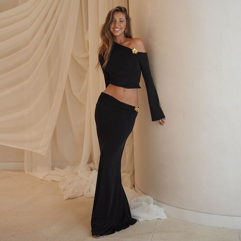 ARIELLE | Elegante Set met Top en Maxi Rok
