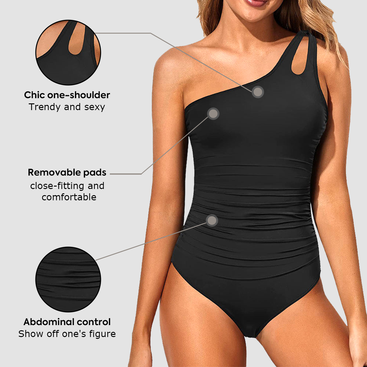 Thyra™ | One-Shoulder-Badeanzug