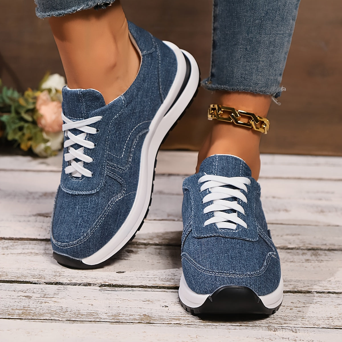 STRIDIA SNEAKERS | Orthopedische Sneakers met spijkerstof
