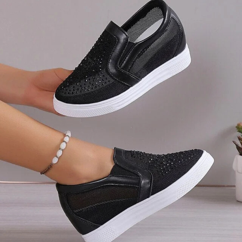 MAURICE | Modieuze Kristallen Sneakers voor Dames