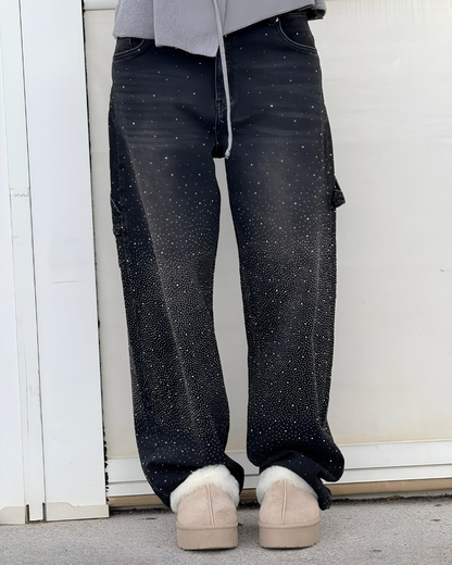 Denim Jeans met Sterrenstof