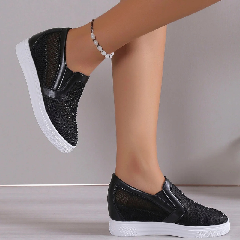MAURICE | Modieuze Kristallen Sneakers voor Dames