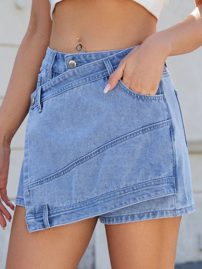 Twisty Jean Skort