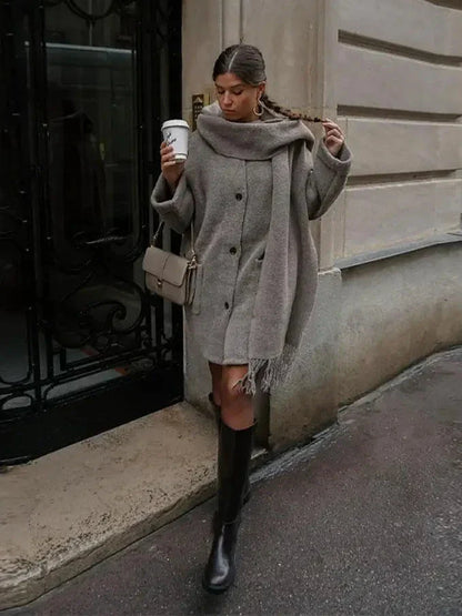 Scarf Cardigan