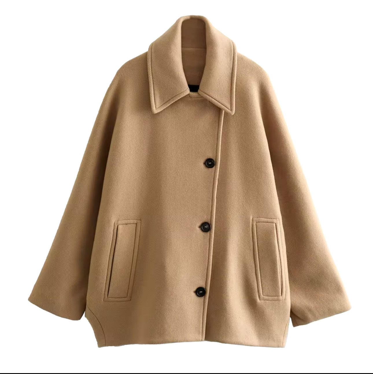 Oversized wool coat