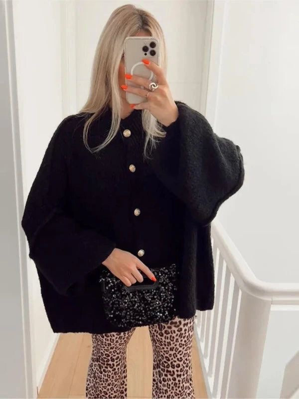 MIRELLE COZY DRAPE – Oversized Cardigan