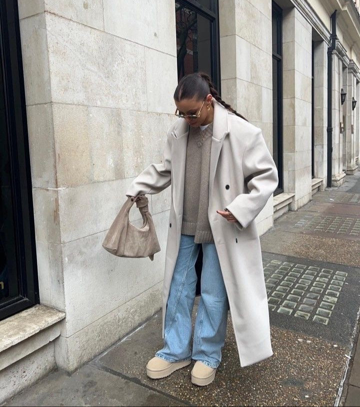 Lange oversized jas