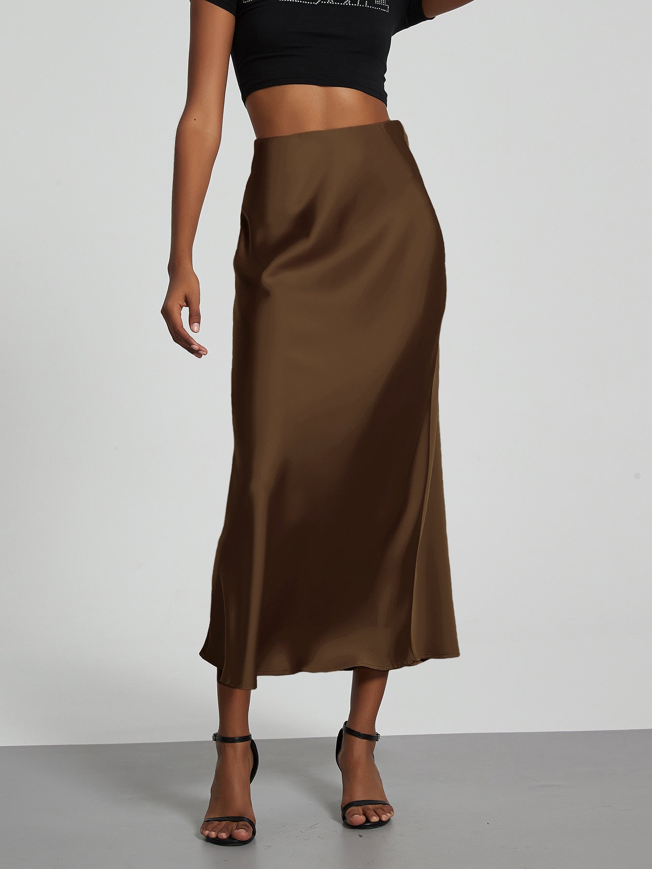 Satin Maxi Skirt