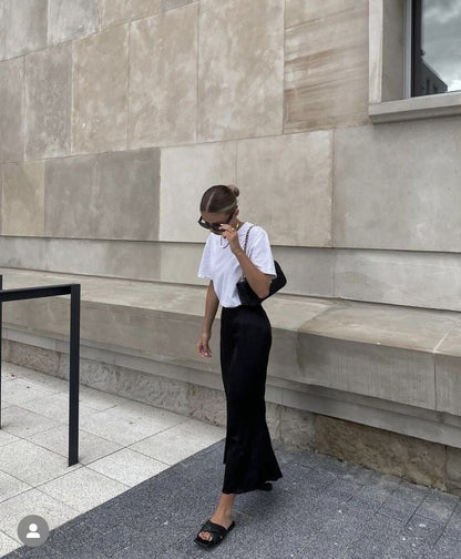 Satin Maxi Skirt