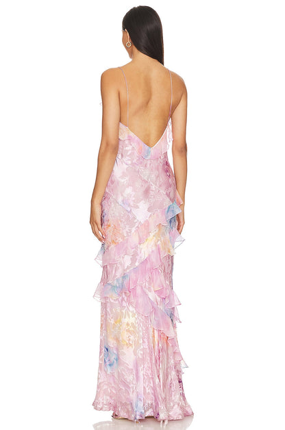CLAIRELIA | Elegante Bloemen Maxi-jurk