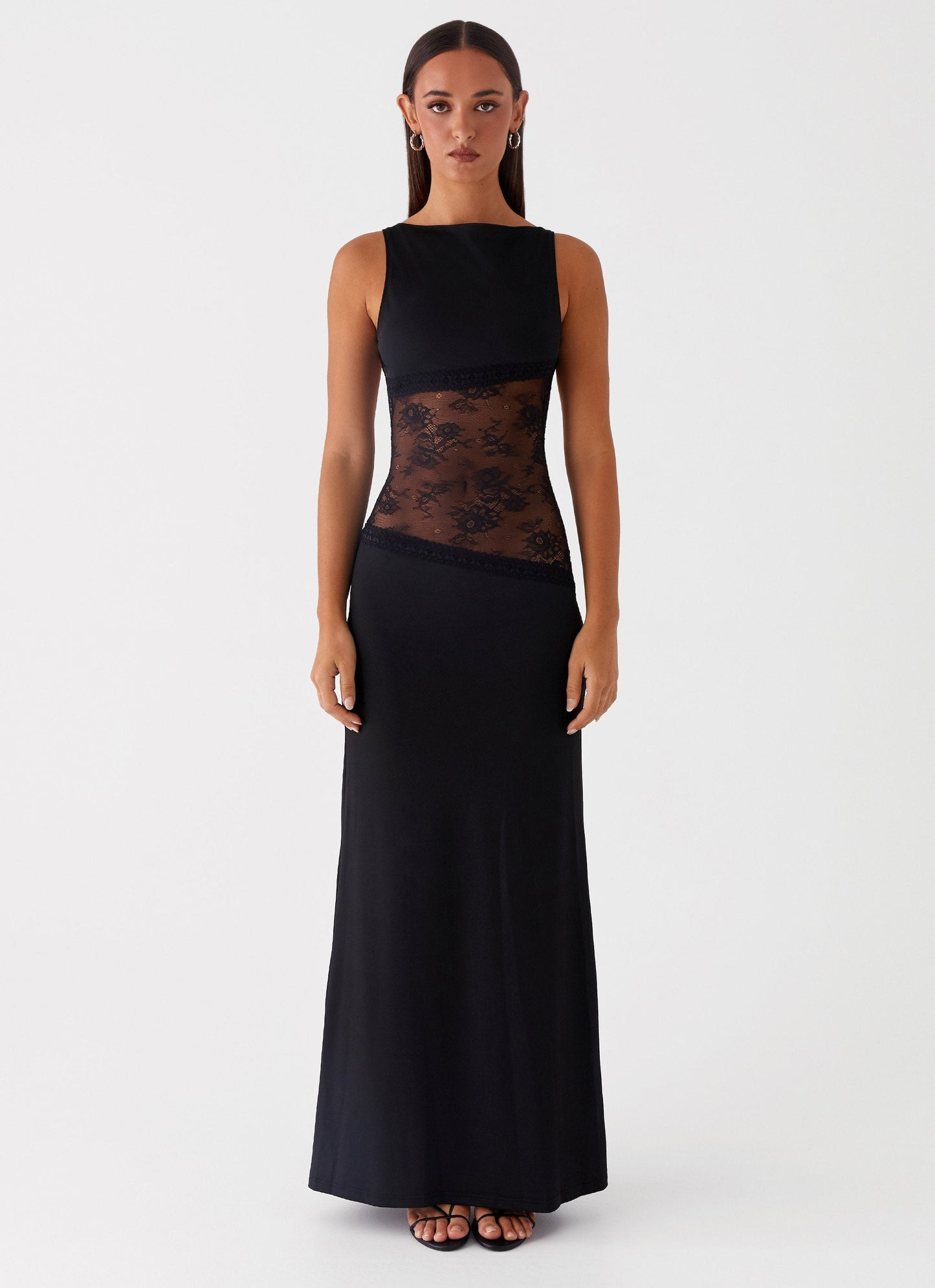 VEONA  | Maxi Jurk met Elegante Mesh Details