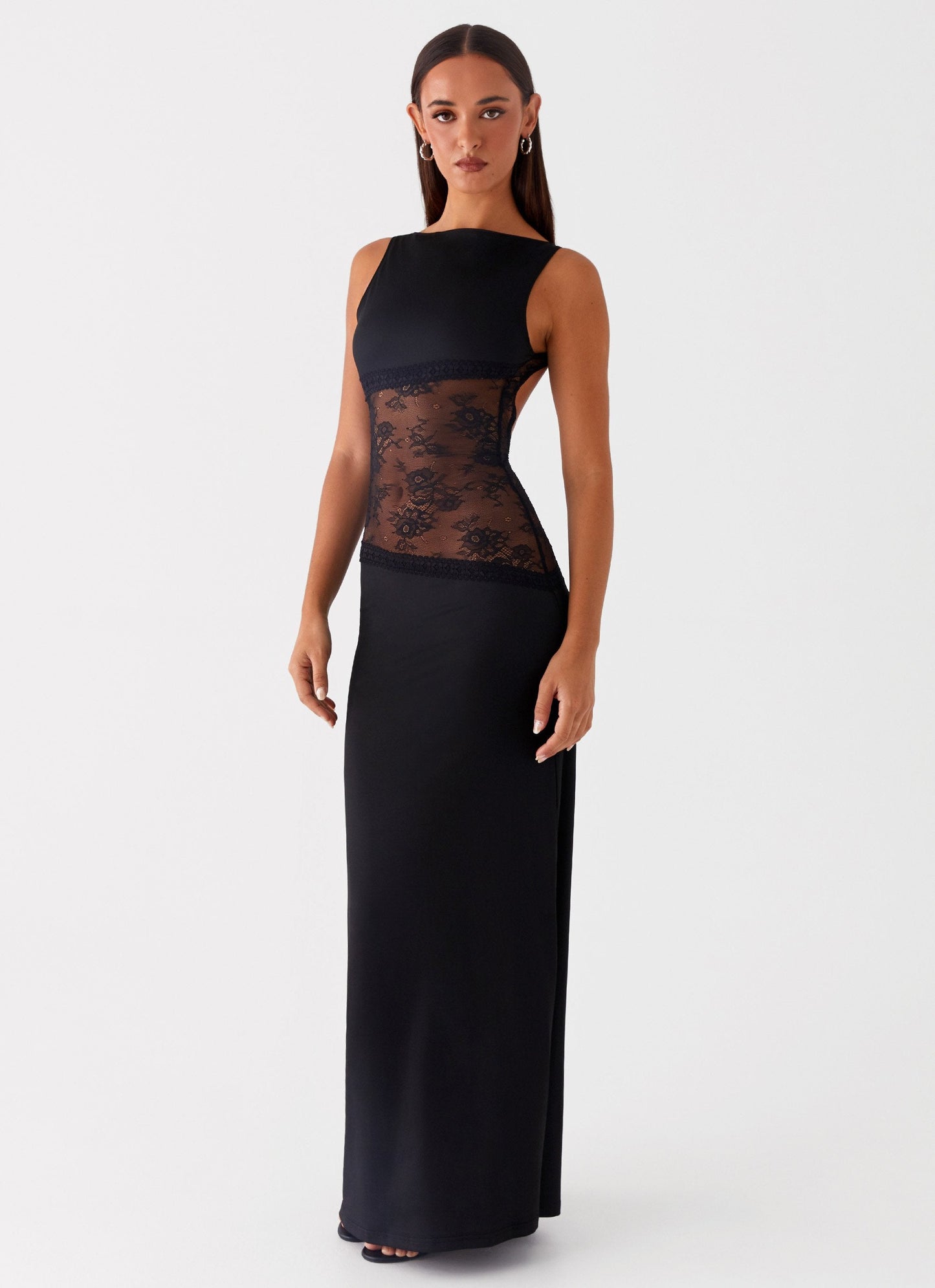VEONA  | Maxi Jurk met Elegante Mesh Details
