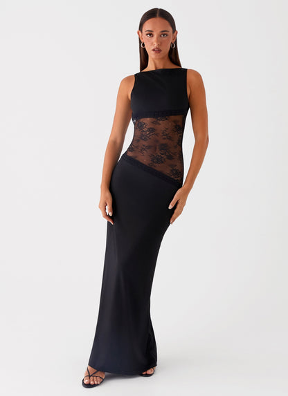 VEONA  | Maxi Jurk met Elegante Mesh Details