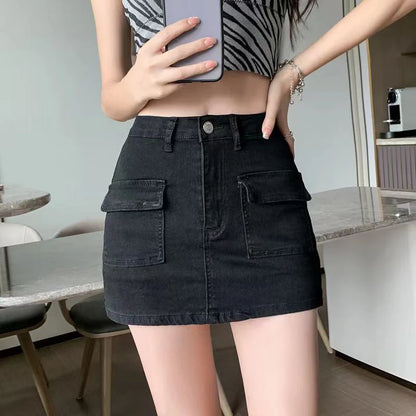 Faux Spijker Skorts