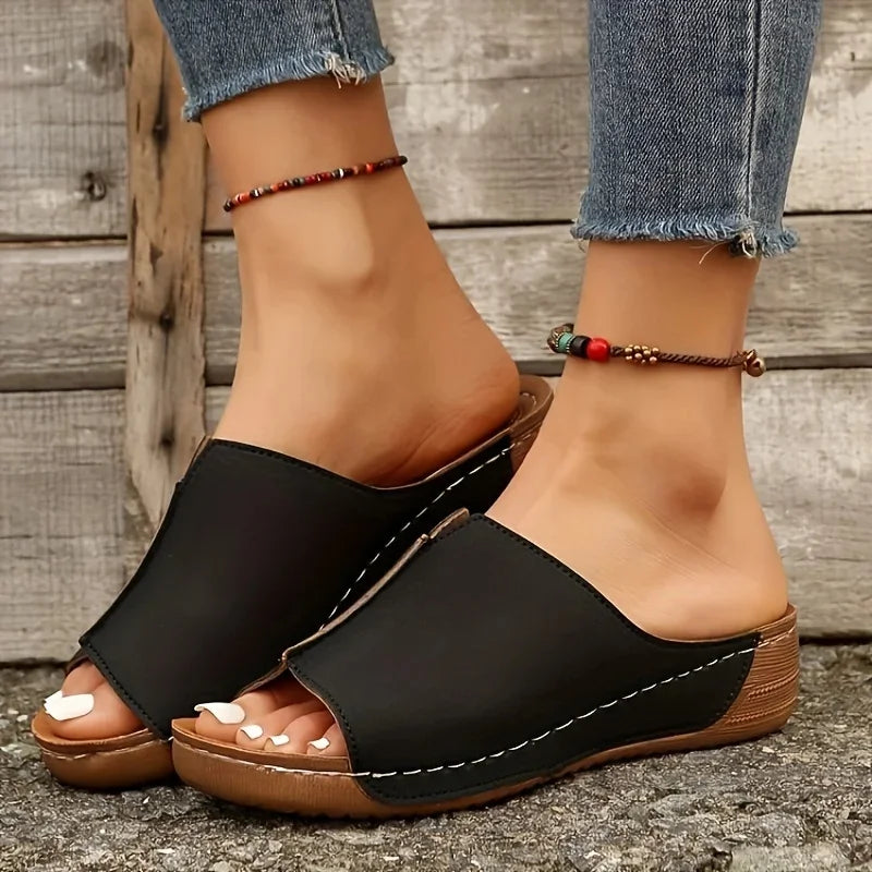 SOLICE | Orthopedische Comfortabele Sleehak Sandalen