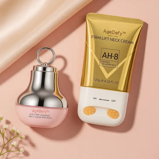 AgeDefy™ Trio Verjongende Hals- en Oogverzorgingsset met Red Light Therapie