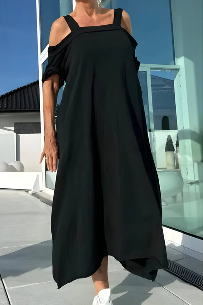 SUMMER TIFA | Lange Zomerjurk - Off-Shoulder