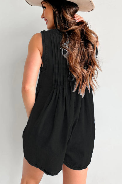 VIVEA | Luchtige Denim Romper met Striksluiting