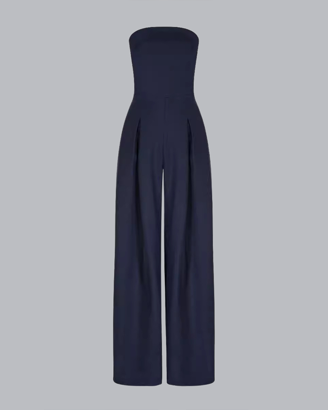 LIORA | Strapless Jumpsuit met Wijde Pijpen