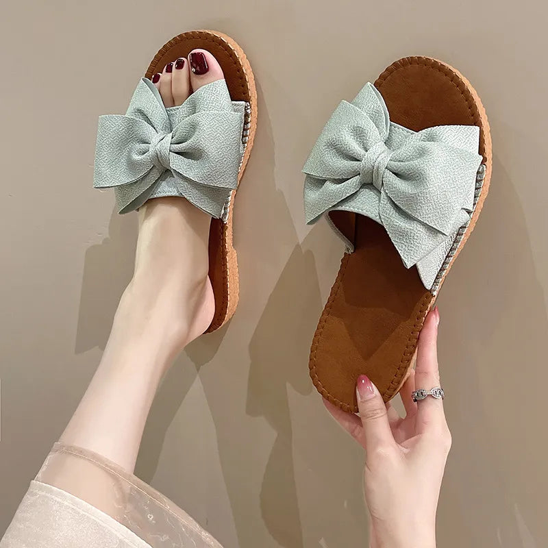 VIVEA BOW SLIDES – Comfortabele Slippers